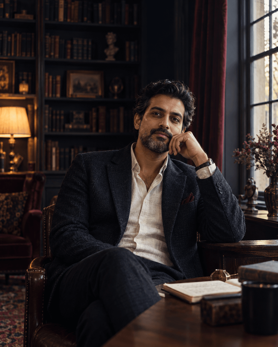 Editorial portrait representing author Ashwak Shaikh